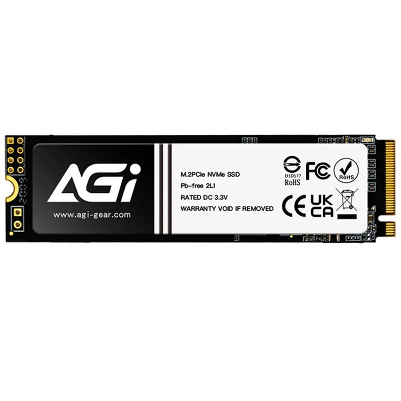 AGI 1198R 512GB M.2 PCIe NVMe 2280 Gen 3x4 3000MB/s Read/1400MB/s Write Internal SSD (AGI512G80AI198R-CB)
