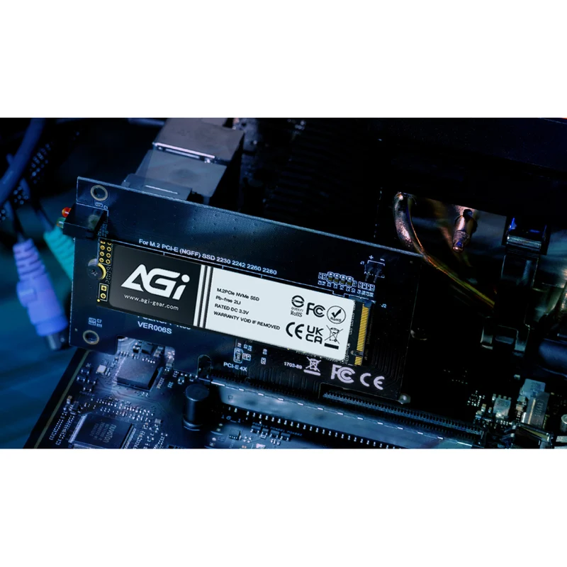 AGI 1198R 512GB M.2 PCIe NVMe 2280 Gen 3x4 3000MB/s Read/1400MB/s Write Internal SSD (AGI512G80AI198R-CB)