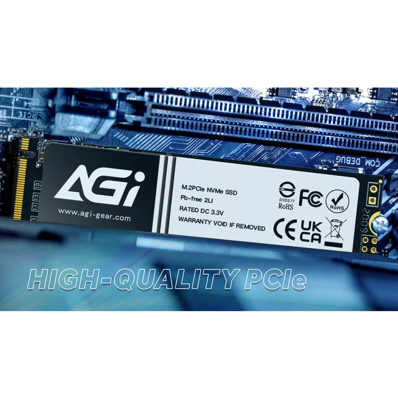 AGI 1198R 512GB M.2 PCIe NVMe 2280 Gen 3x4 3000MB/s Read/1400MB/s Write Internal SSD (AGI512G80AI198R-CB)