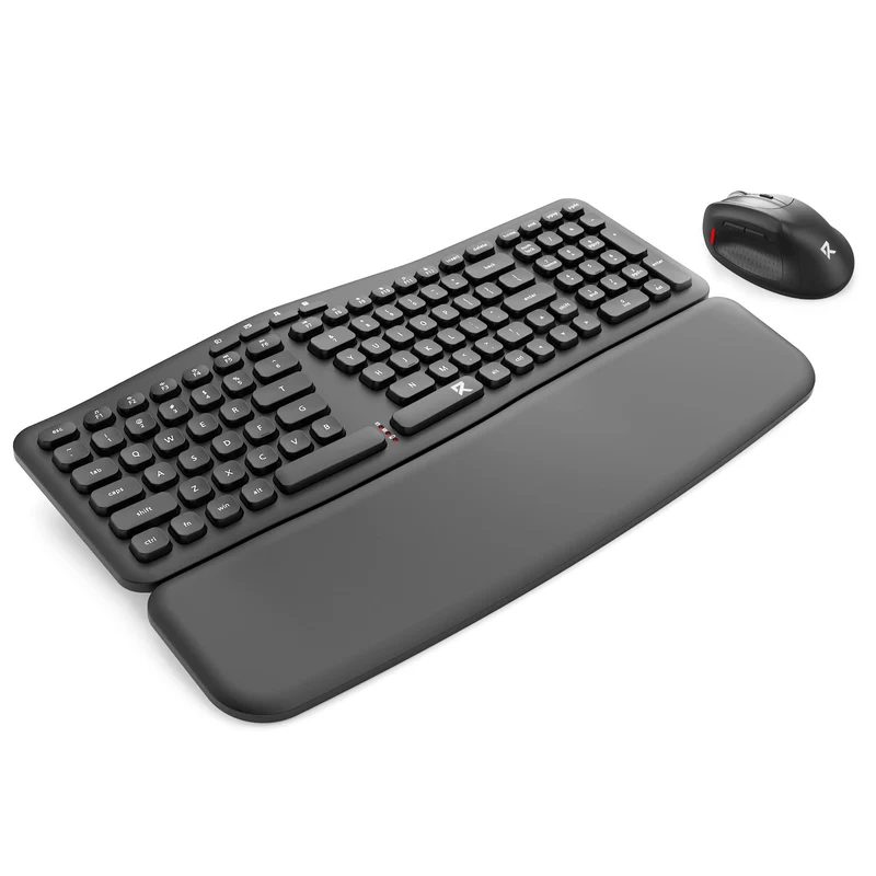 Redragon BS-7162MAX 2.4G Wireless Ergonomic Keyboard & Mouse Bundle (Black)