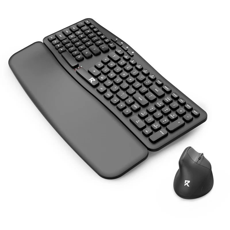 Redragon BS-7162MAX 2.4G Wireless Ergonomic Keyboard & Mouse Bundle (Black)