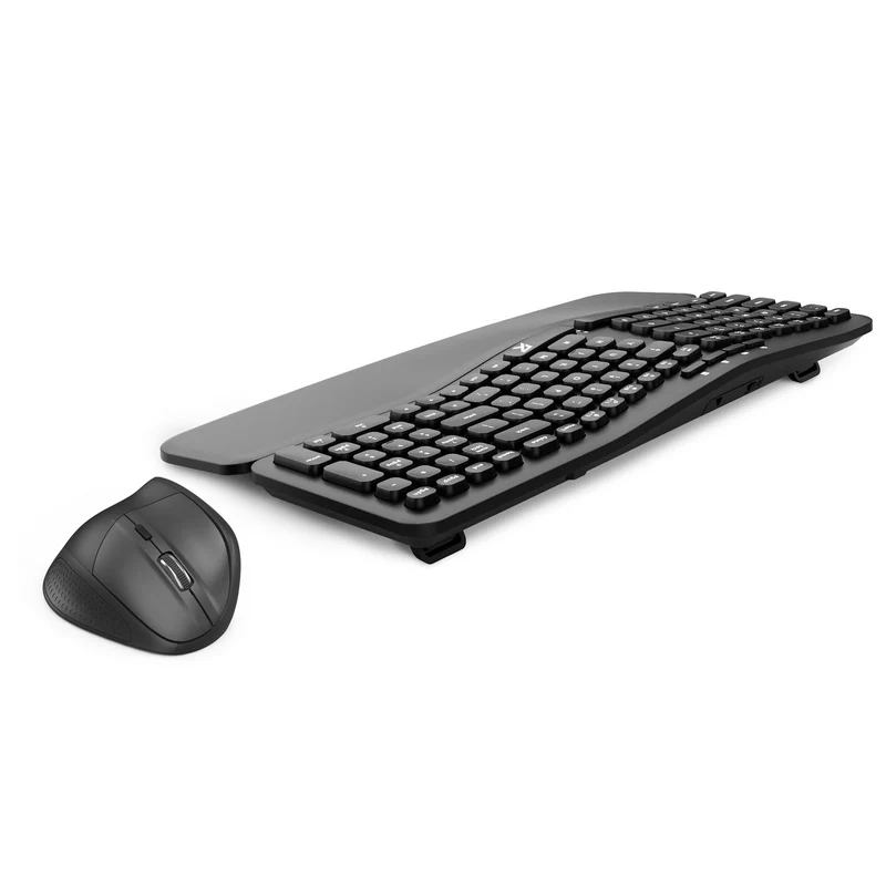 Redragon BS-7162MAX 2.4G Wireless Ergonomic Keyboard & Mouse Bundle (Black)
