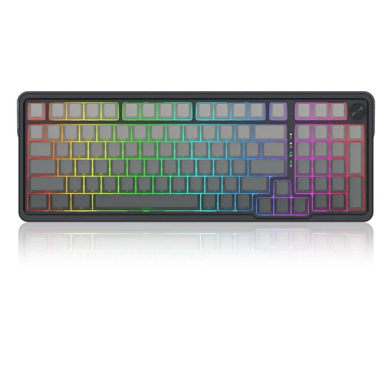 Redragon Eisa Pro 3 Modes 98-Key Hot-Swappable RGB Mechanical Keyboard - Gradient Gray (Leopard Linear Switch) (K686SP-RGB-Pro)