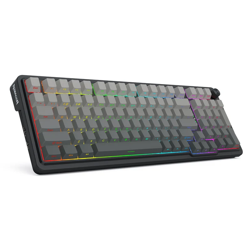 Redragon Eisa Pro 3 Modes 98-Key Hot-Swappable RGB Mechanical Keyboard - Gradient Gray (Leopard Linear Switch) (K686SP-RGB-Pro)