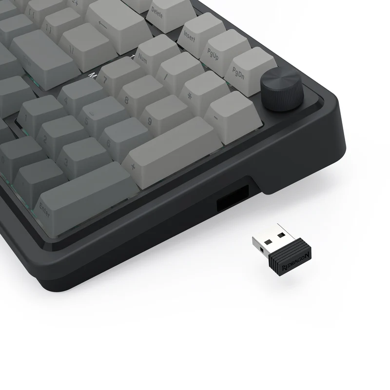 Redragon Eisa Pro 3 Modes 98-Key Hot-Swappable RGB Mechanical Keyboard - Gradient Gray (Leopard Linear Switch) (K686SP-RGB-Pro)