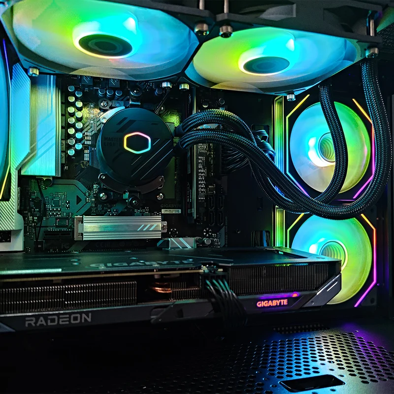 Sigma Elite 490 Black Desktop Gaming PC | Ryzen 5 7500F | 32GB RAM | 1TB SSD with WiFi + Bluetooth | RX 9060 XT | Windows 11 Pro
