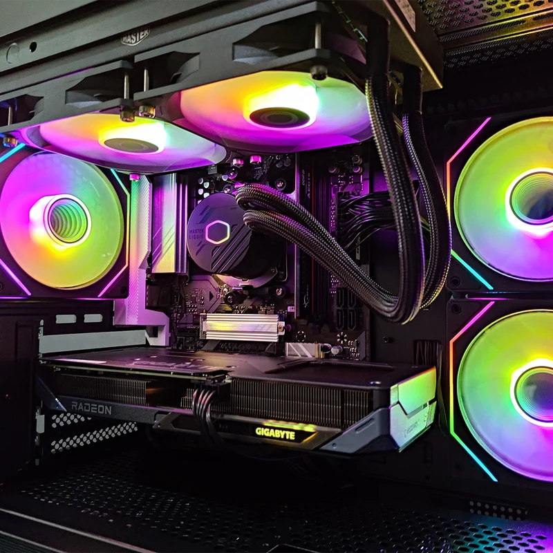 Sigma Elite 490 Black Desktop Gaming PC | Ryzen 5 7500F | 32GB RAM | 1TB SSD with WiFi + Bluetooth | RX 9060 XT | Windows 11 Pro