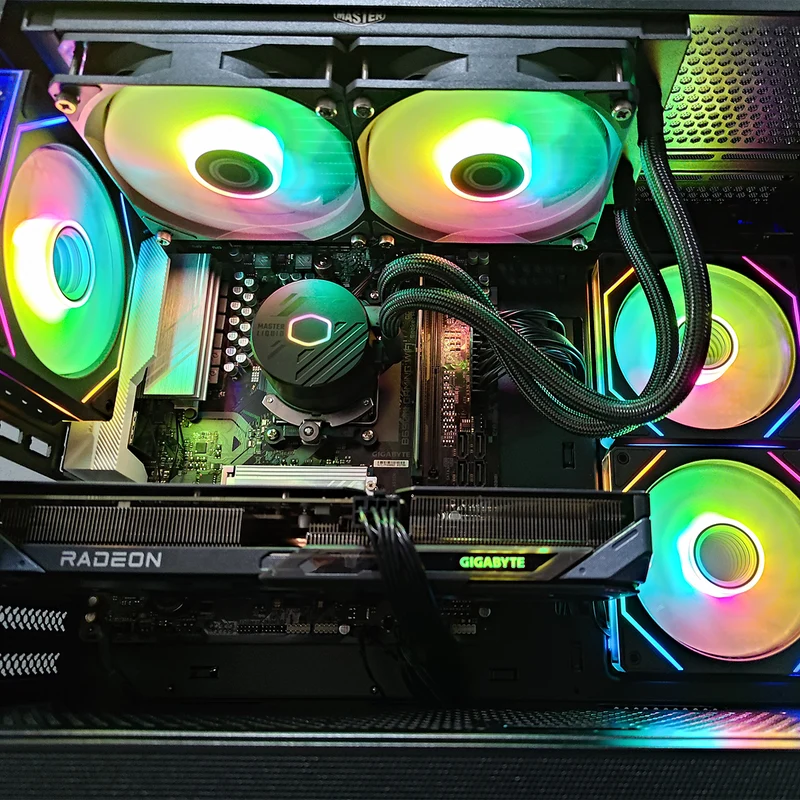 Sigma Elite 490 Black Desktop Gaming PC | Ryzen 5 7500F | 32GB RAM | 1TB SSD with WiFi + Bluetooth | RX 9060 XT | Windows 11 Pro
