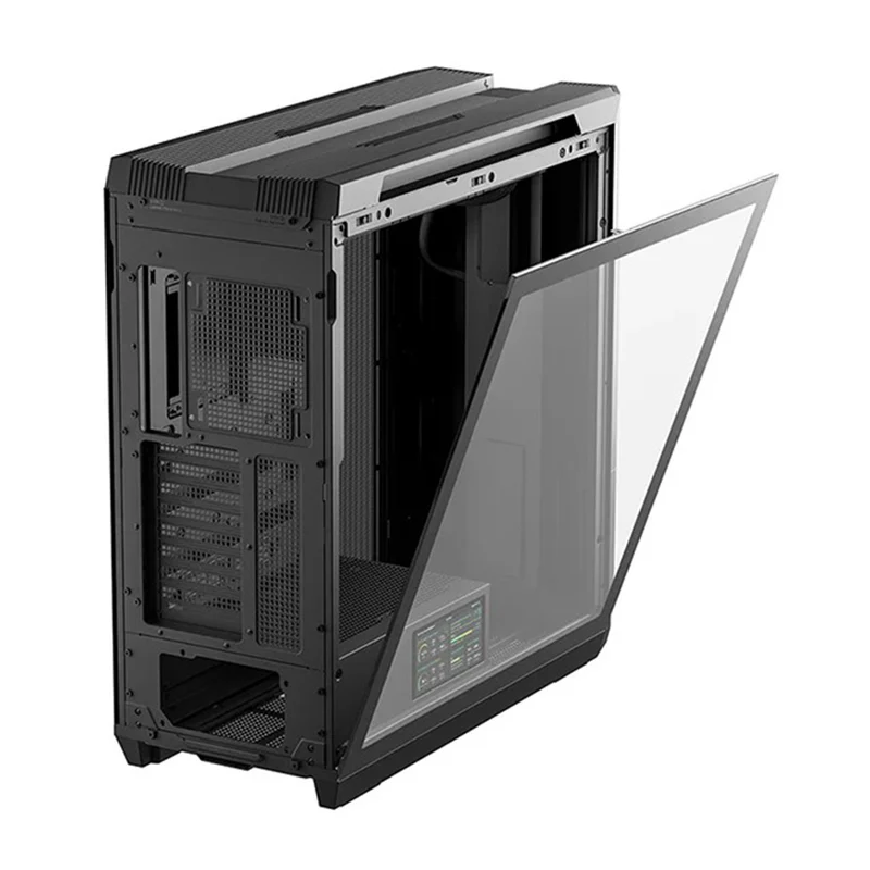 DeepCool Genome III Full-Tower Premium Case with Integrated Liquid Cooling (Black, White) (R-GENOME-BKALA3-G-3, R-GENOME-WHALA3-G-3)