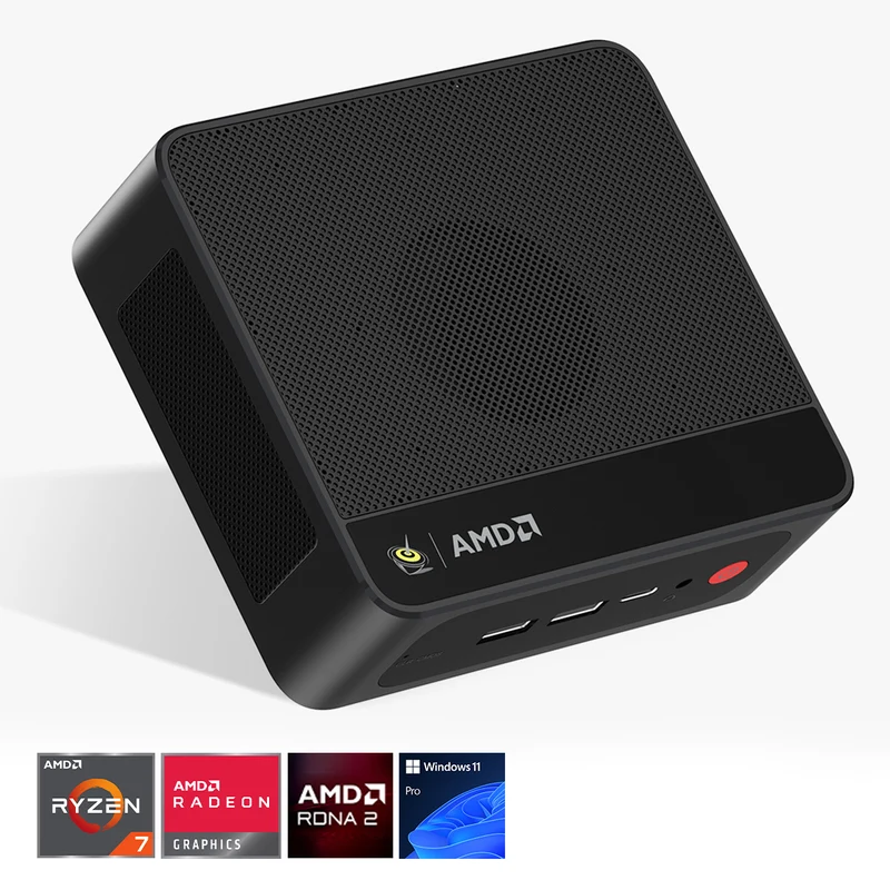 Beelink SER5 Max AMD Ryzen 7 6800H 32GB RAM (500GB | 1TB SSD) Windows 11 Pro Mini PC (Black)