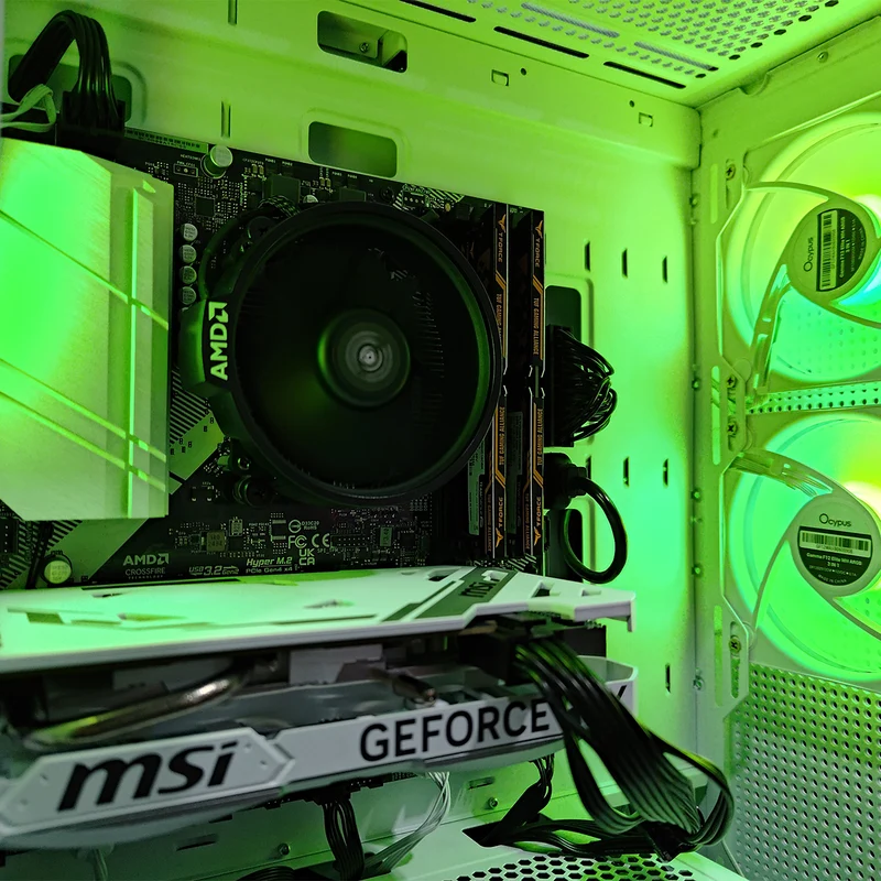 Alpha Gamma C50 White Desktop Gaming PC | AMD Ryzen 5 5600 | 16GB RAM | 512GB SSD | RTX 4060 | Windows 11 Pro