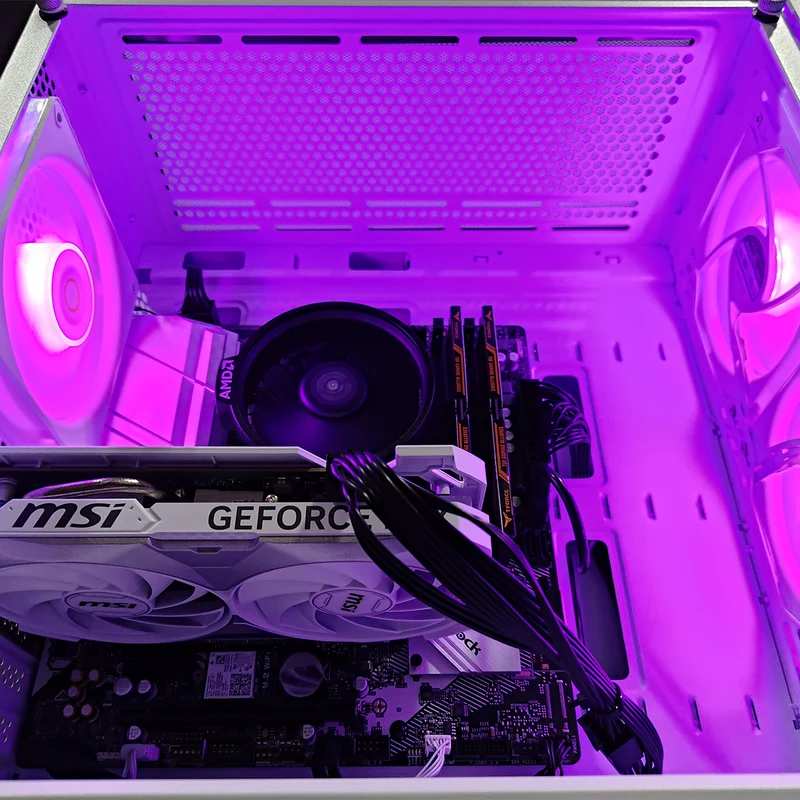 Alpha Gamma C50 White Desktop Gaming PC | AMD Ryzen 5 5600 | 16GB RAM | 512GB SSD | RTX 4060 | Windows 11 Pro