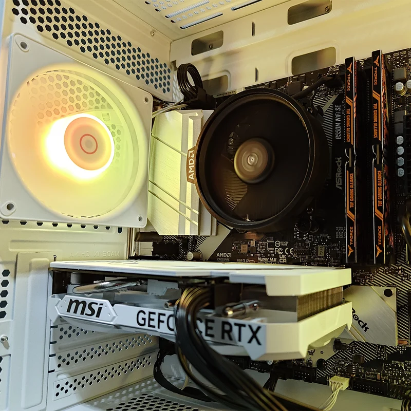 Alpha Gamma C50 White Desktop Gaming PC | AMD Ryzen 5 5600 | 16GB RAM | 512GB SSD | RTX 4060 | Windows 11 Pro