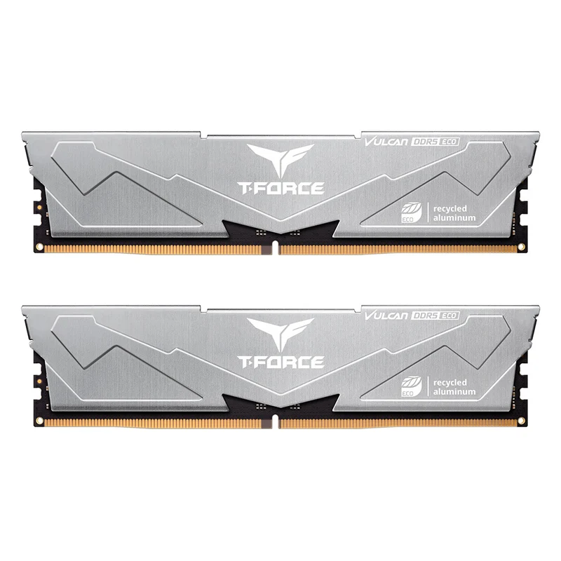 TeamGroup Vulcan T-Force Eco DDR5 32GB (2x16GB) 6000MHz CL38 Gaming Desktop Memory (FLESD532G6000HC38ADC01)