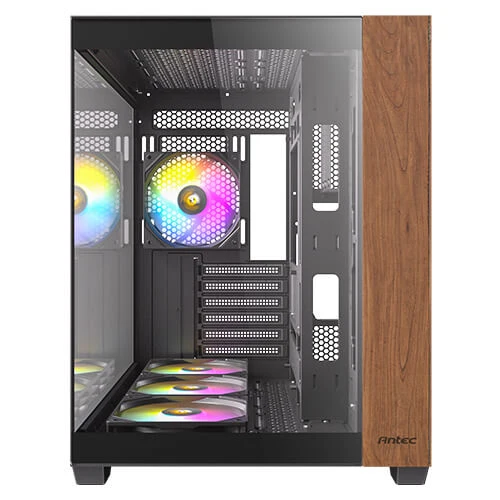 Antec CX800 Wood ARGB Dual Chamber Mid-Tower PC Gaming Case (Black)
