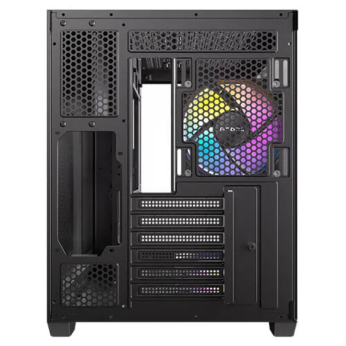 Antec CX800 Wood ARGB Dual Chamber Mid-Tower PC Gaming Case (Black)