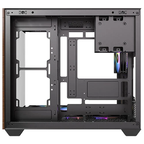 Antec CX800 Wood ARGB Dual Chamber Mid-Tower PC Gaming Case (Black)