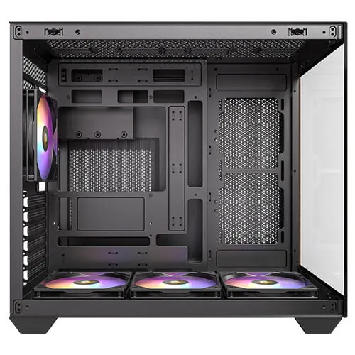 Antec CX800 Wood ARGB Dual Chamber Mid-Tower PC Gaming Case (Black)