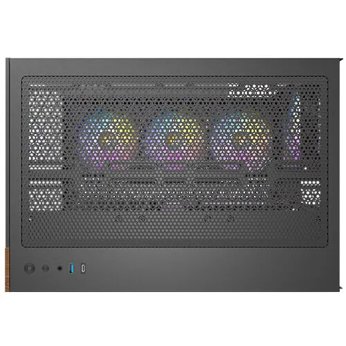 Antec CX800 Wood ARGB Dual Chamber Mid-Tower PC Gaming Case (Black)