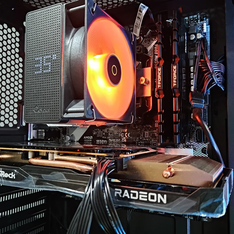 Alpha Aurora Black Desktop Gaming PC | AMD Ryzen 5 5600 | 16GB RAM | 500GB SSD | RX 7600 OC | Windows 11 Pro