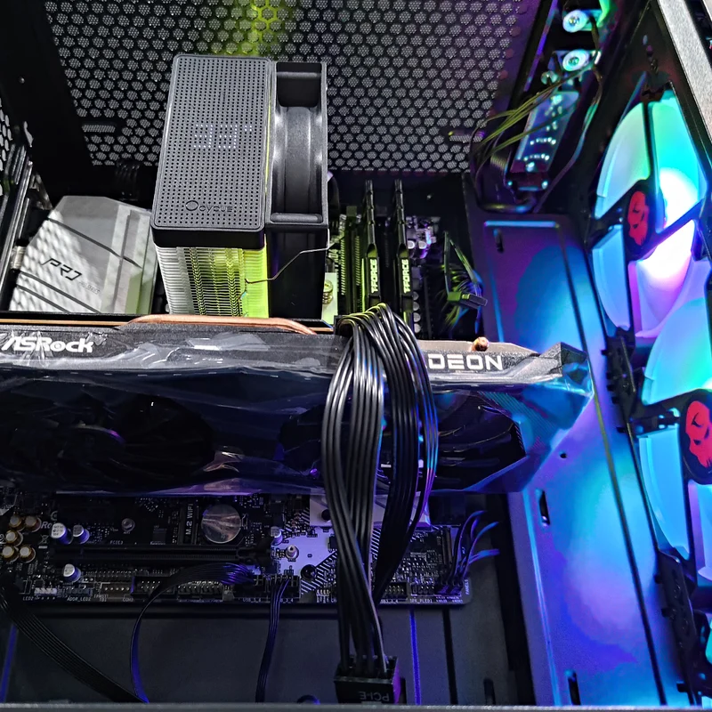 Alpha Aurora Black Desktop Gaming PC | AMD Ryzen 5 5600 | 16GB RAM | 500GB SSD | RX 7600 OC | Windows 11 Pro