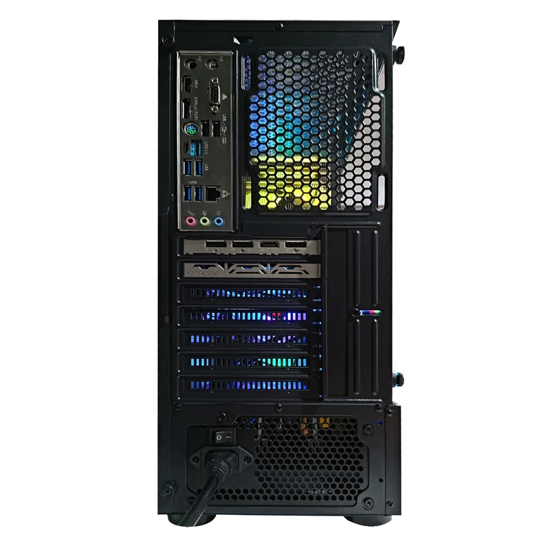Alpha Aurora Black Desktop Gaming PC | AMD Ryzen 5 5600 | 16GB RAM | 500GB SSD | RX 7600 OC | Windows 11 Pro