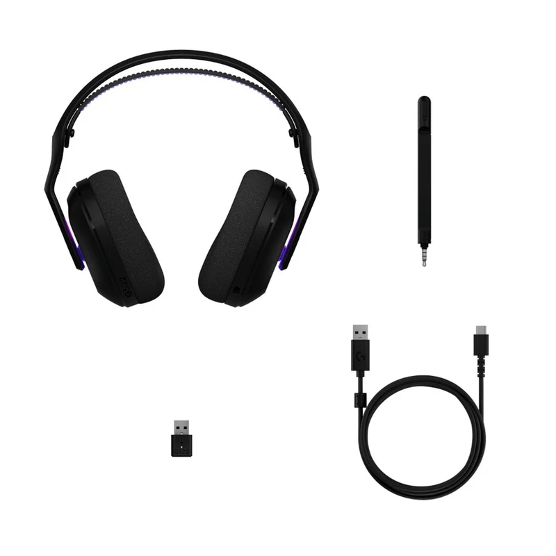 Logitech G522 Lightspeed Wireless Gaming Headset (Black, White)