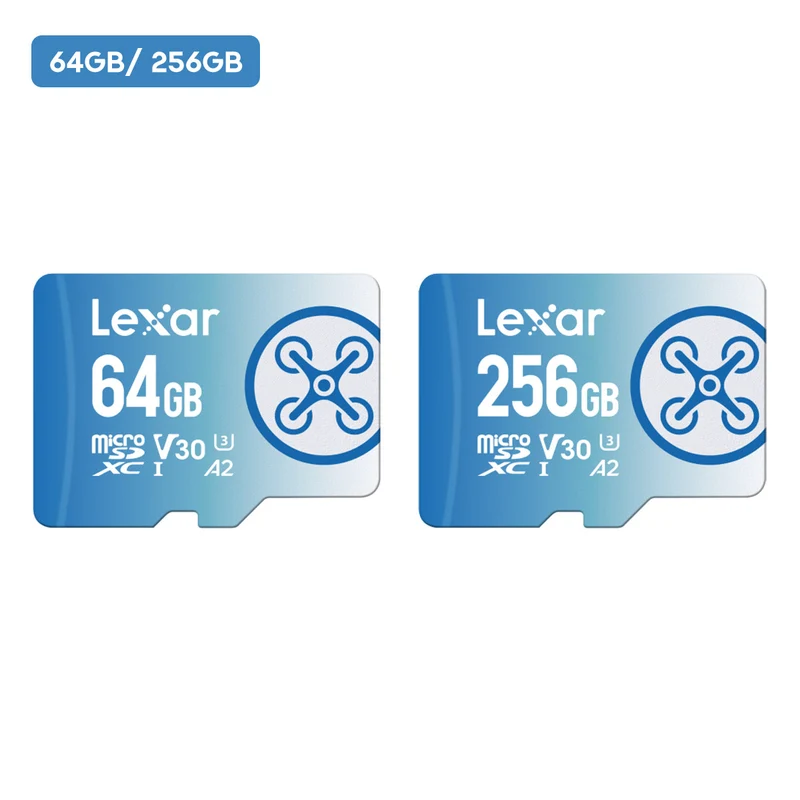 Lexar FLY microSDXC UHS-I C10 U3 V30 A2 160MB/s Read Memory Card (64GB, 256GB)