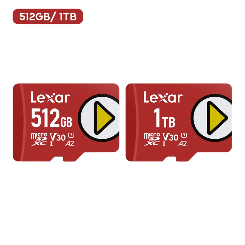 Lexar PLAY microSDXC UHS-I C10 U3 V30 A2 160MB/s Read Memory Card (512GB, 1TB)