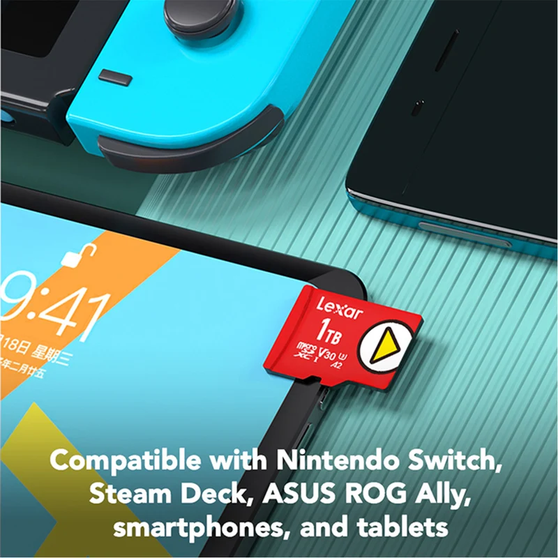 Lexar PLAY microSDXC UHS-I C10 U3 V30 A2 160MB/s Read Memory Card (512GB, 1TB)