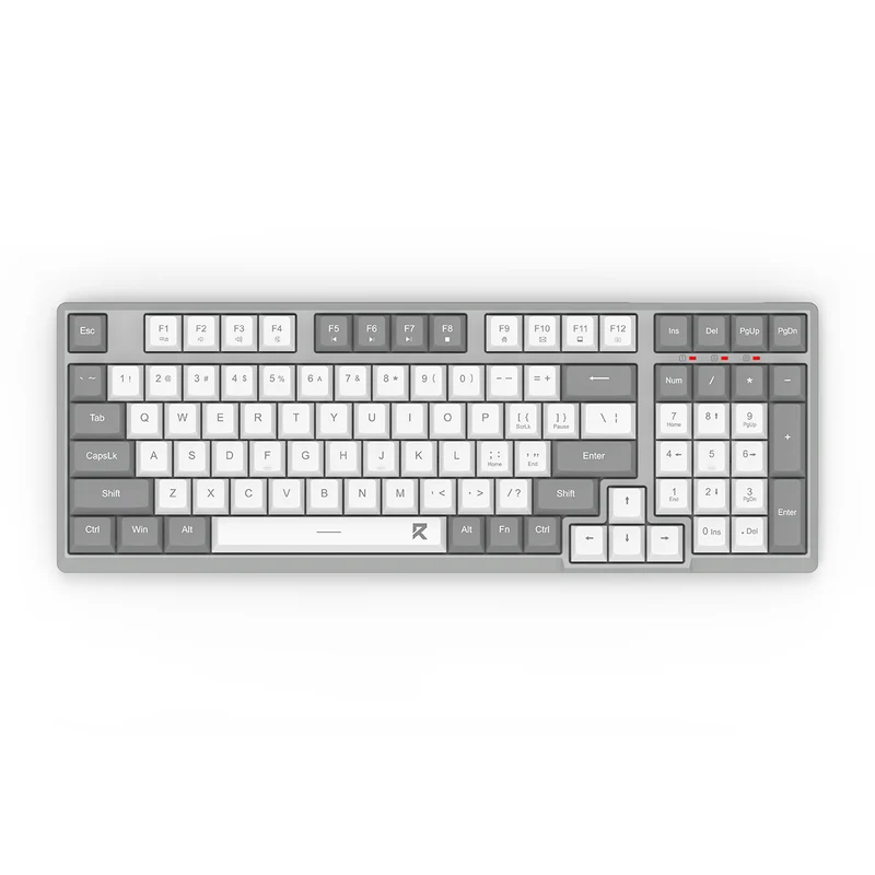 Redragon BK-7114WG Scissor Mechanism Slim Wireless 96% Keyboard (White/Grey)