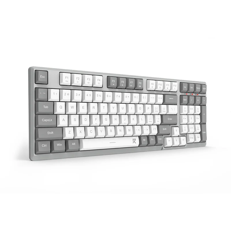 Redragon BK-7114WG Scissor Mechanism Slim Wireless 96% Keyboard (White/Grey)