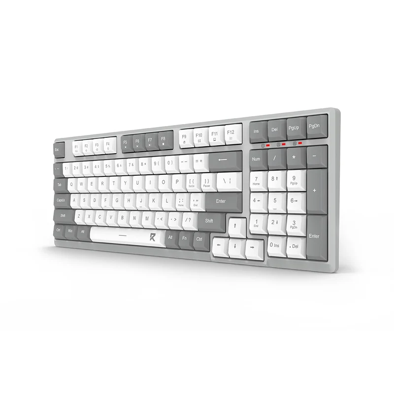 Redragon BK-7114WG Scissor Mechanism Slim Wireless 96% Keyboard (White/Grey)
