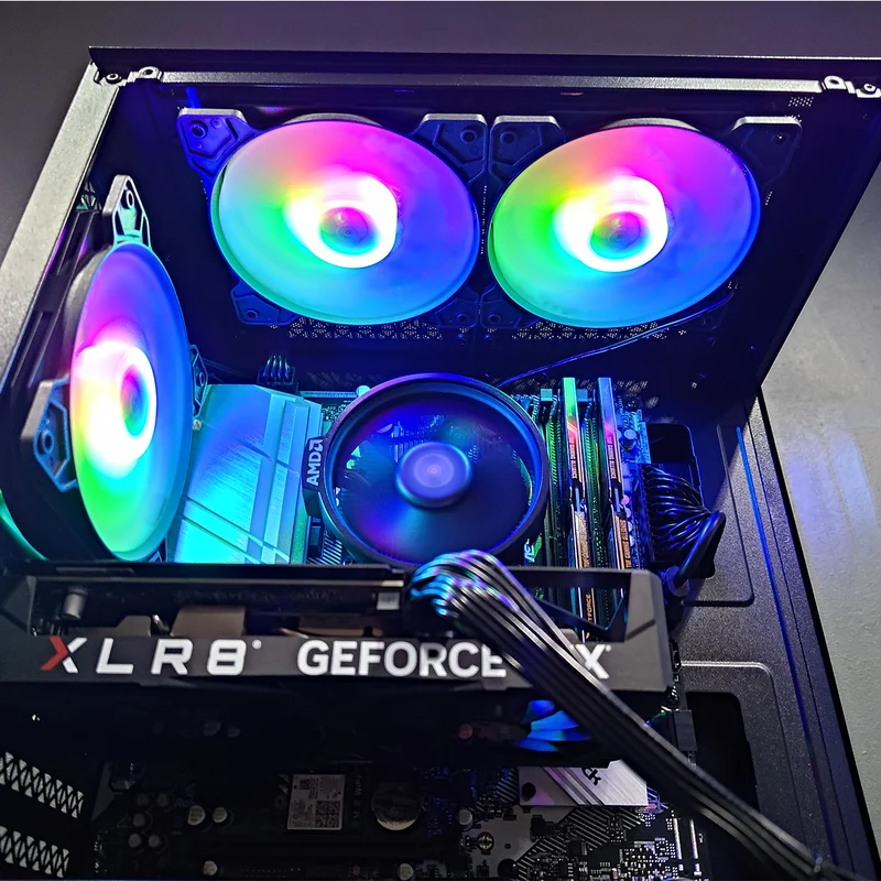 Alpha Reyna Black Desktop Gaming PC | AMD Ryzen 5 5600 | 16GB RAM | 512GB SSD | RTX 4060 | Windows 11 Pro