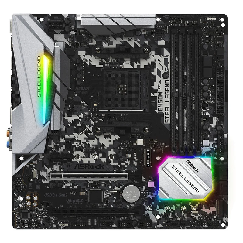 ASRock B450M Steel Legend DDR4 Motherboard