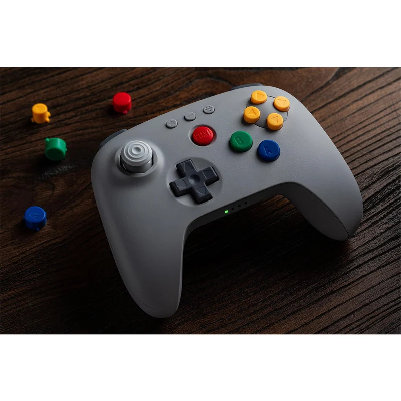 8Bitdo 64 Bluetooth Controller for Analogue 3D / Switch / Windows / Android (Black, White, Grey) (80NE)