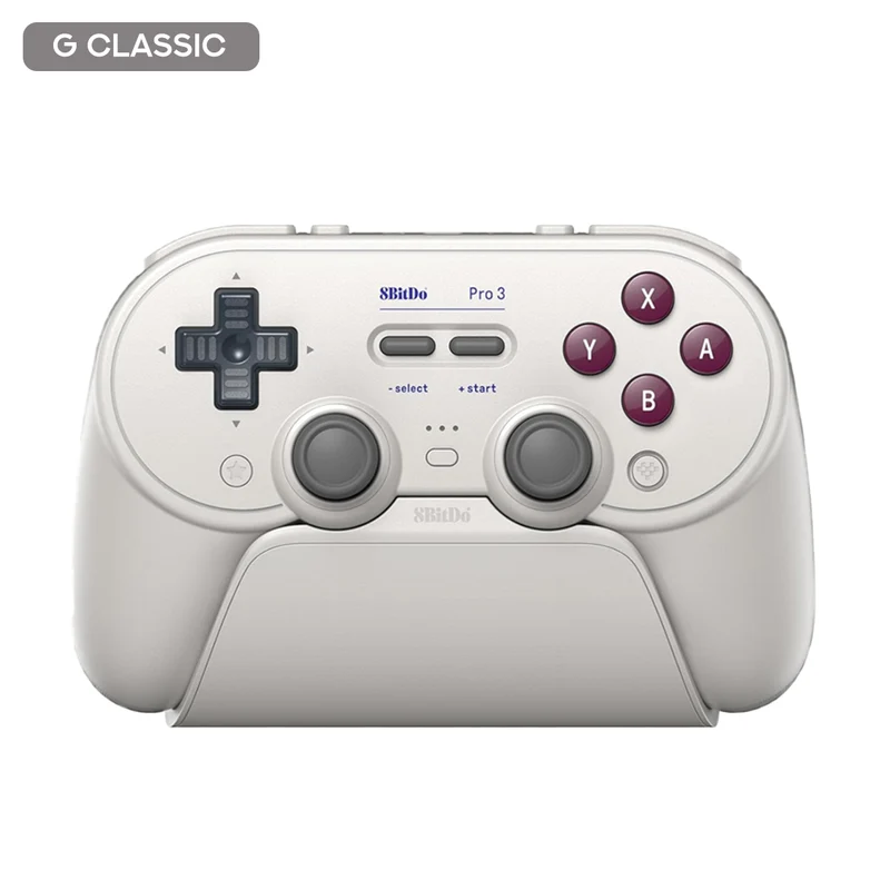 8Bitdo Pro 3 Bluetooth Gamepad for Nintendo Switch / Windows / Android (80GQ) (G Classic, Grey, Purple)