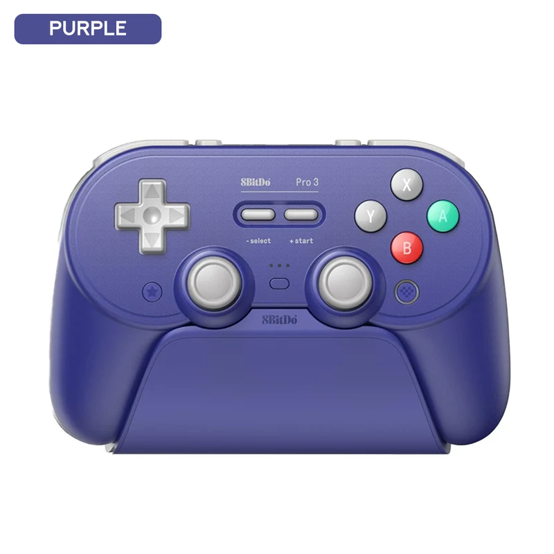 8Bitdo Pro 3 Bluetooth Gamepad for Nintendo Switch / Windows / Android (80GQ) (G Classic, Grey, Purple)