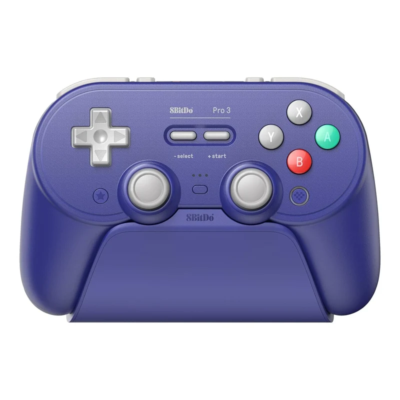 8Bitdo Pro 3 Bluetooth Gamepad for Nintendo Switch / Windows / Android (80GQ) (G Classic, Grey, Purple)