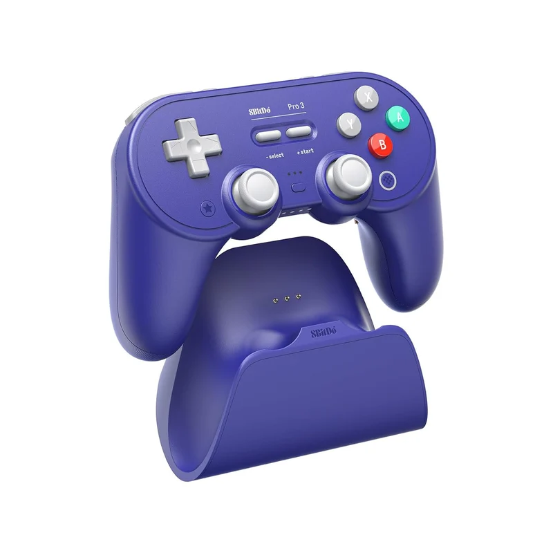 8Bitdo Pro 3 Bluetooth Gamepad for Nintendo Switch / Windows / Android (80GQ) (G Classic, Grey, Purple)