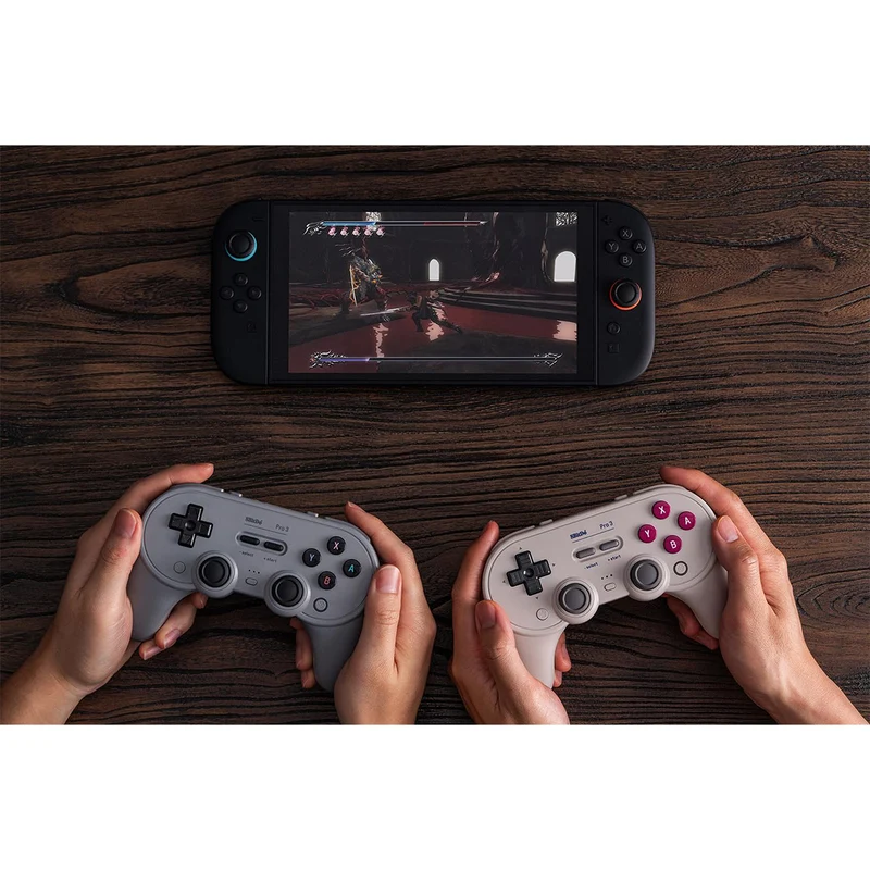 8Bitdo Pro 3 Bluetooth Gamepad for Nintendo Switch / Windows / Android (80GQ) (G Classic, Grey, Purple)