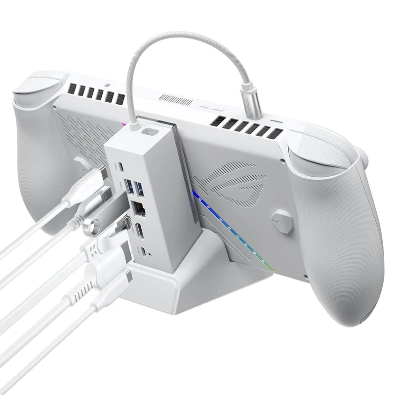 JSAUX 6-in-1 USB-C Multifunction Adapter (HB0609B) (Black, White)