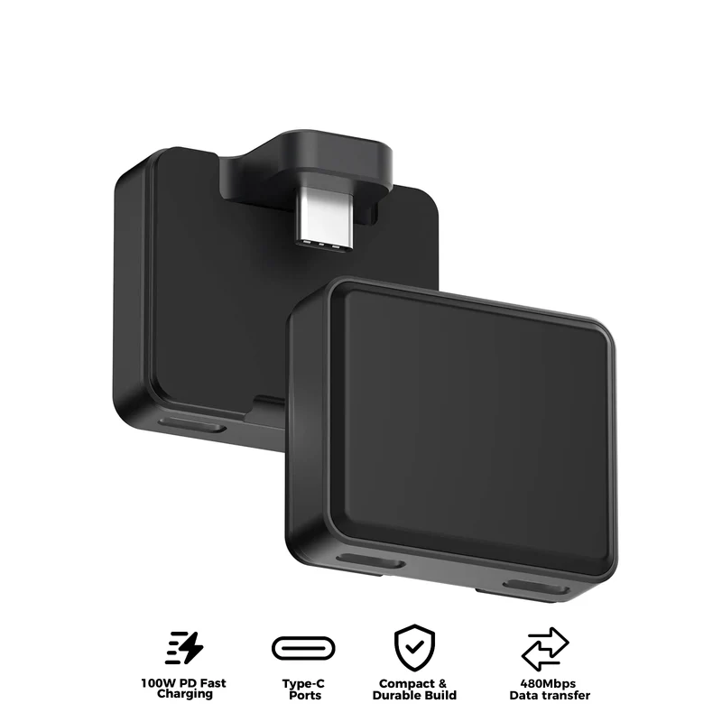 JSAUX USB-C Splitter for Nintendo Switch 2 (Black) (DD0012)