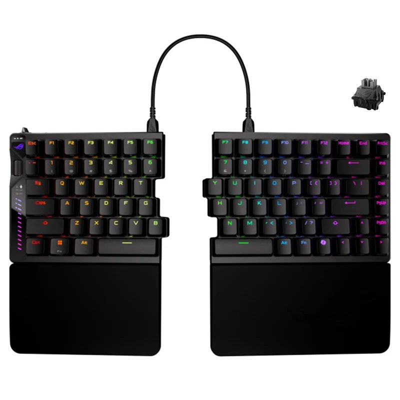 Asus ROG Falcata Split Magnetic 75% Analog Gaming Keyboard (Black) (ROG HFX V2 Magnetic Switch) (M703)