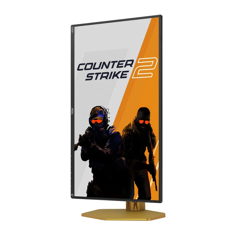 AOC CS25G 24" FHD (1920x1080) IPS 310Hz 0.3Ms Nvidia G-Sync Gaming Monitor with Height / Tilt / Swivel / Pivot Adjustment (Black/Gold)