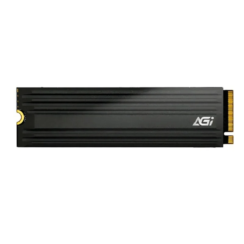 AGI AI828 2TB M.2 PCIe NVMe 4.0 Gen 4x4 7400MB/s Read/6700MB/s Write Internal SSD with Heat Sink (AGI2T0G44AI828-CB)