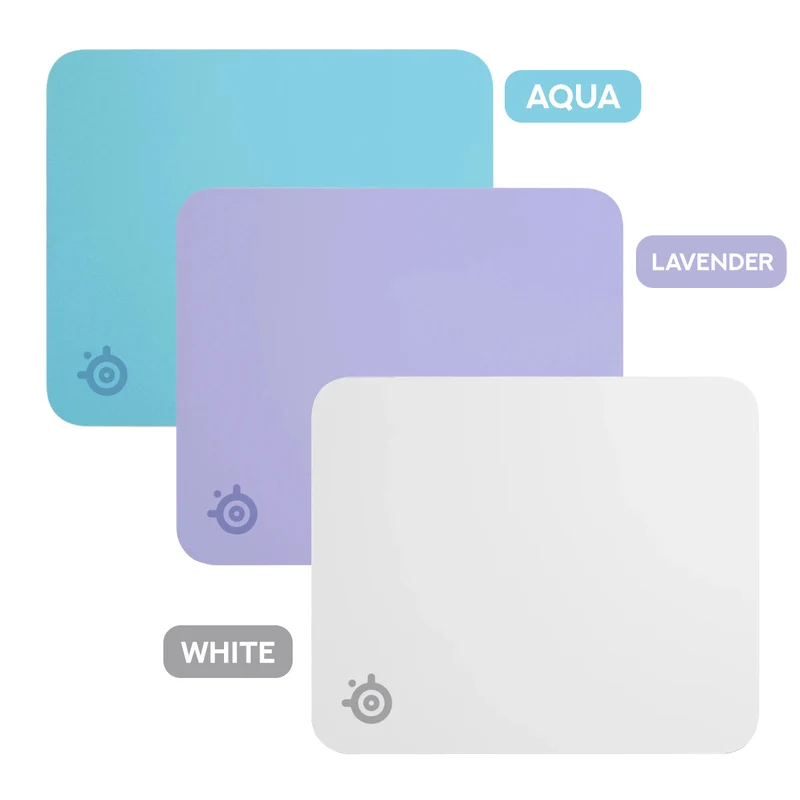 SteelSeries QCK Cloth Mousepad (Medium) (Aqua, Lavender, White)