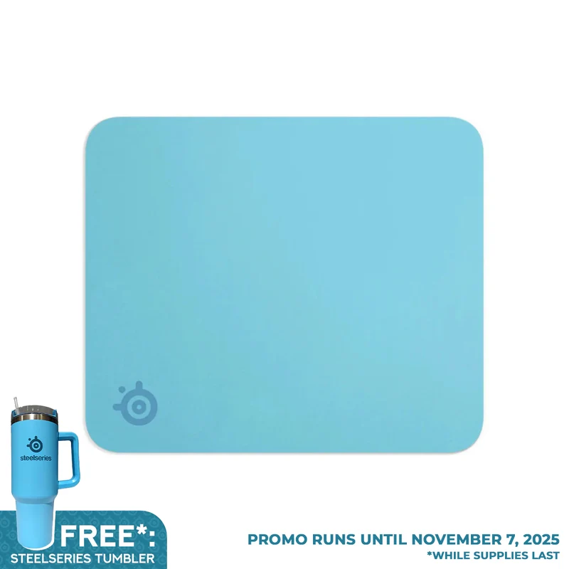 SteelSeries QCK Cloth Mousepad (Medium) (Aqua, Lavender, White)