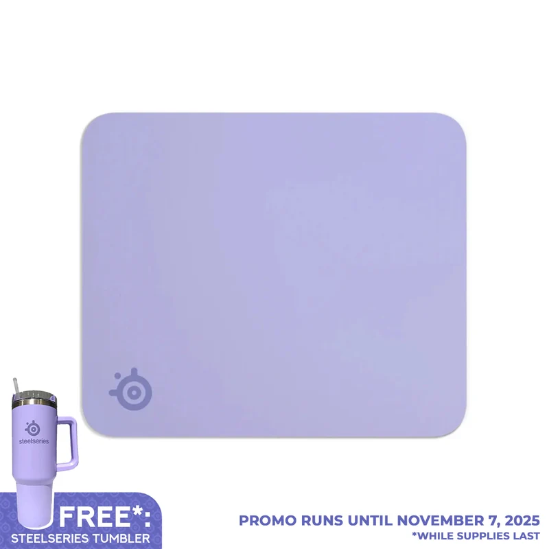 SteelSeries QCK Cloth Mousepad (Medium) (Aqua, Lavender, White)