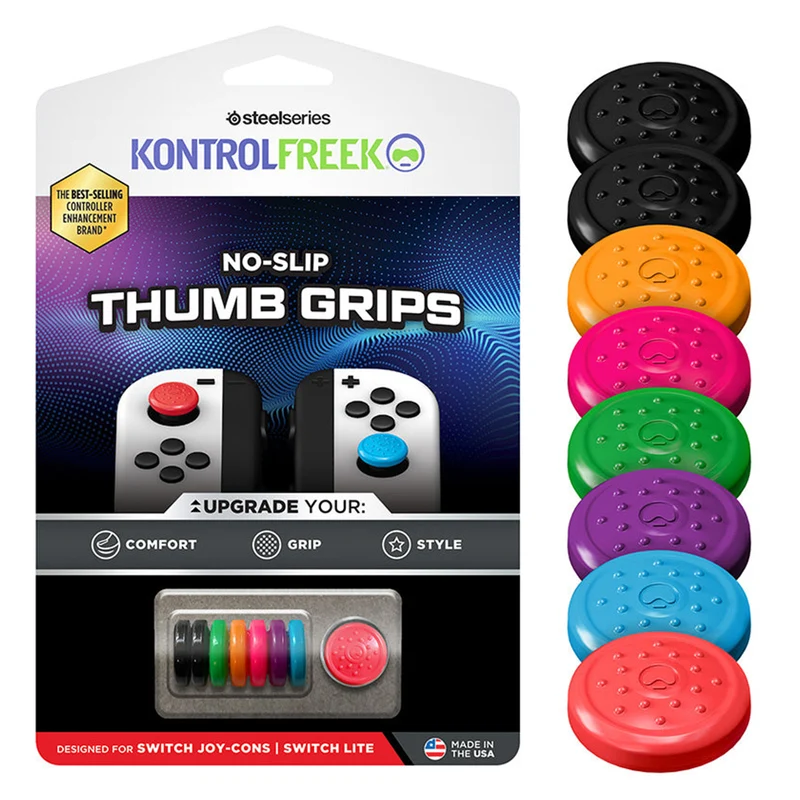 SteelSeries Kontrolfreek No-Slip Thumb Grips for Switch Joy-Cons / Switch Lite (1510-JOY)